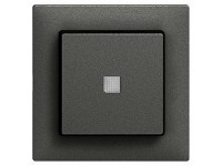 Feller Druckschalter und -taster Frontplatte EdizioDue mit Frontlinse Schwarz Feller Druckschalter und -taster Frontplatte EdizioDue mit Frontlinse Schwarz