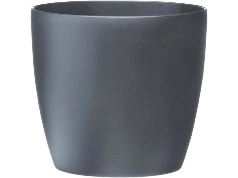 Übertopf Brussels rund Anthrazit 40 cm mit Rollen kaufen bei OBI