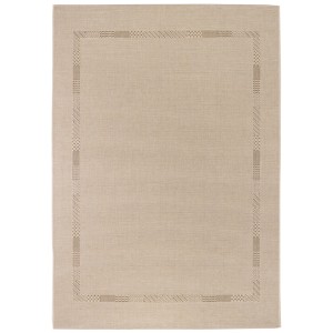Tapis beige Andiamo Montana, 190x133 cm, avec bordure classique. Tapis à poils courts.