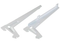 Einloch-Winkelträger 1 Paar Weiss 18 cm