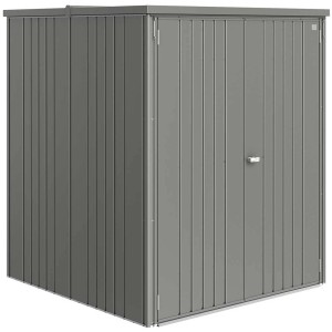 Armoire à outils Biohort taille 150 Large en gris quartz métallisé pour jardin, terrasse ou garage.