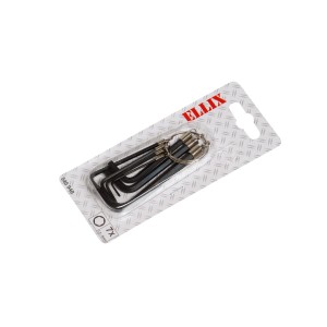 LUX Stiftschlüssel-Satz, 7-teilig am Ring, Größen 1,5-6 mm, für Schlüssel & Abzieher.