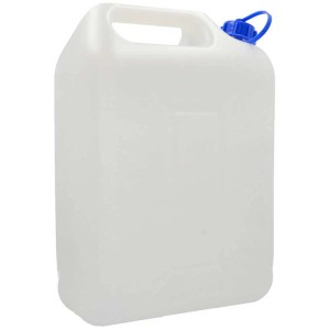 Tanica acqua bianca Cartrend in plastica, 10 litri, per campeggio e tempo libero.