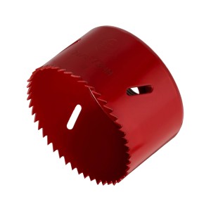 Seghe a tazza LUX rosse, diametro 73 mm, per trapani.