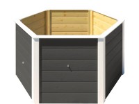 Weka Elementhochbeet 669 / 6-Eck Anthrazit (HxBxT) 68,5 x 143 x 120 cm Weka Elementhochbeet 669 / 6-Eck Anthrazit (HxBxT) 68,5 x 143 x 120 cm