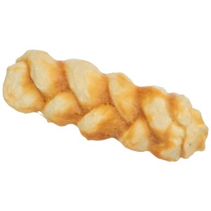 Trixie Kauzopf Denta Fun con pollo, gustoso snack per cani a forma di treccia.