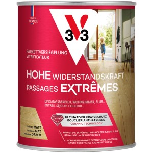Sigillante per parquet opaco trasparente (750 ml) per pavimenti in legno di V33.