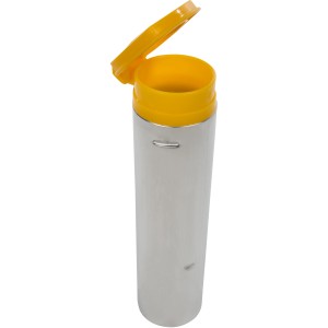 Stewi manicotto a terra per cementificazione, per stendibiancheria rotanti, alluminio, con coperchio giallo.
