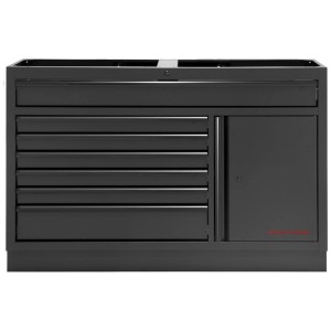 Armadio portautensili Kraftwerk Mobilio BLK con 7 cassetti e anta, ideale per officina.