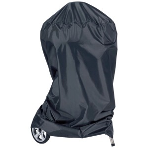 Housse de protection grise Jamestown pour barbecue, ronde, 50x92 cm, protège le barbecue du vent et des intempéries.