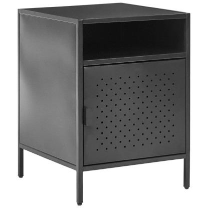 Beliani Armoire de bureau Waikato noire 55 x 40 x 40 cm