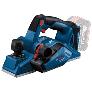 Pialla a batteria Bosch Professional GHO 18V-26 Solo, blu, con batteria opzionale. Pialla per la lavorazione del legno.