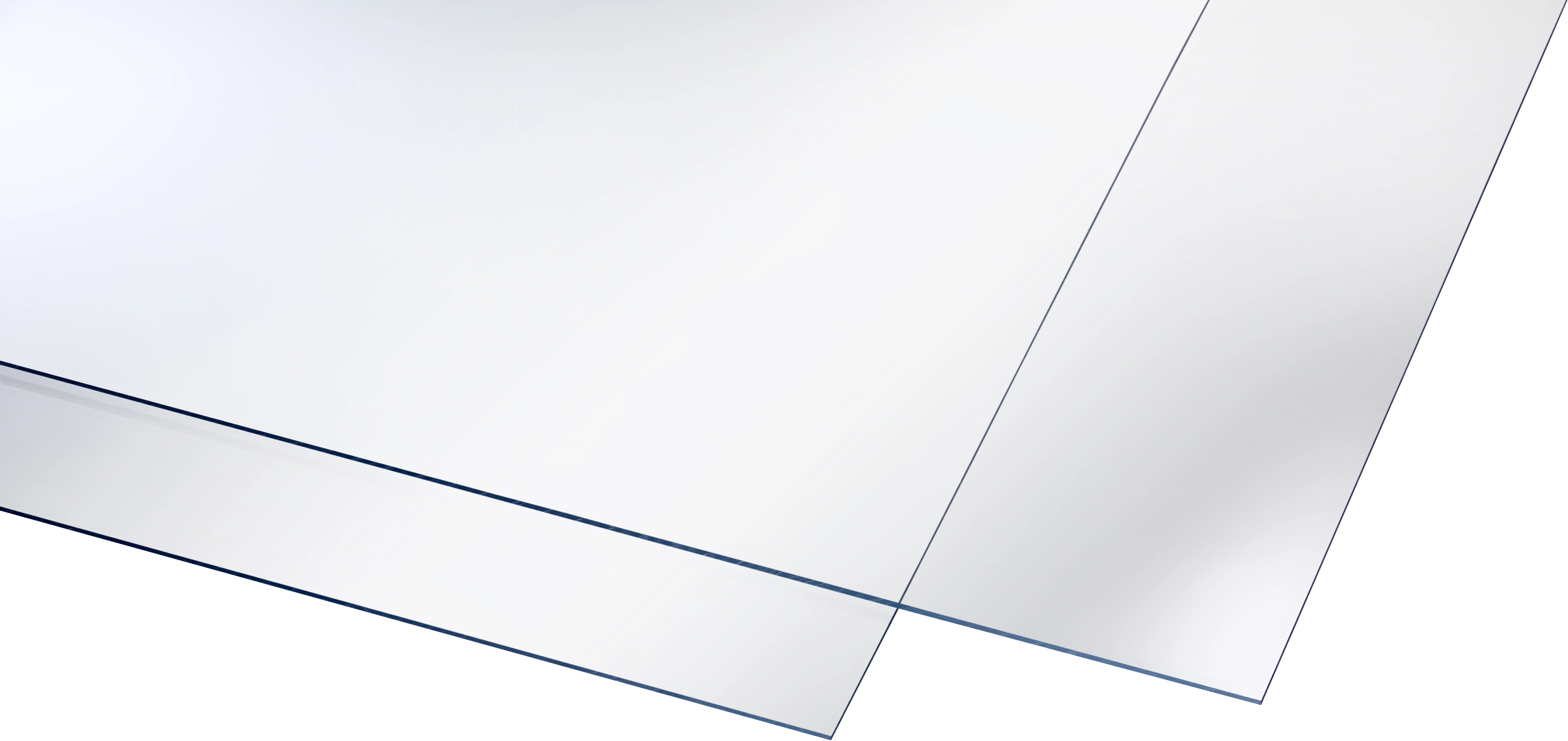 Pannello in polistirolo liscio Trasparente 200 x 100 cm / sp. 2,5 mm