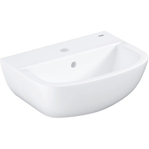 Lavabo Grohe Bau Ceramic bianco, 45 cm, per bagno ospiti, con troppopieno e foro rubinetto.