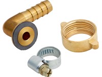 Schlauchverbinder 10 mm x 24,1 mm (G 3/4) Messing