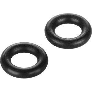 Set di 2 O-ring neri LUX M10 per impianti idraulici e tubi flessibili.