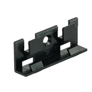 Clip di fissaggio nero Kosche n. 5 per battiscopa, accessori per laminato e parquet.