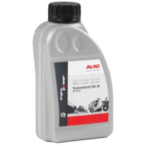 Huile moteur Al-Ko SAE 30 pour tondeuse, 4 temps, 0,6 l en bidon plastique gris.