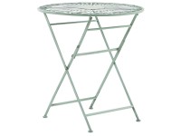 Beliani Gartentisch Trento Metall Klappbar Grün Beliani Gartentisch Trento Metall Klappbar Grün