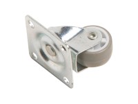 Möbel-Lenkrolle mit Softrad 15 kg / Ø 25 mm