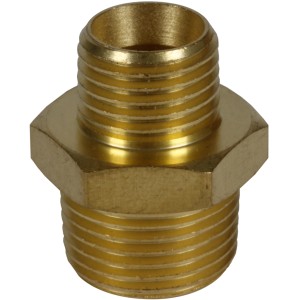 Riduzione Einhell R 3/8" a R 1/4" in metallo per accessori compressore.