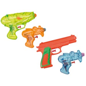 Lot de 2 pistolets à eau Happy People, couleurs variées, pour enfants.
