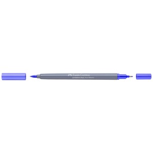 Faber-Castell Goldfaber Aqua Dual Marker Lavanda Scuro, penna con due punte e cappucci rimovibili.