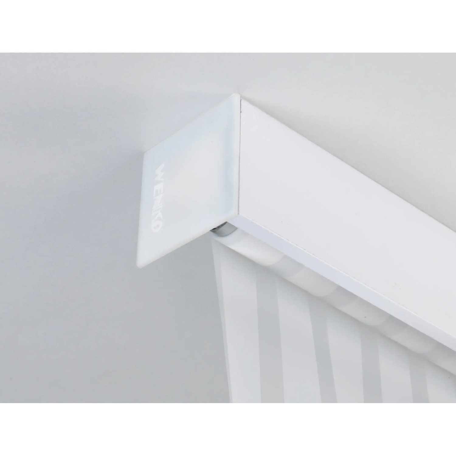 Rideau De Douche Blanc WENKO - Imperméable PEVA, 120x200 Cm - Livré Avec 8 Anneaux Plastique