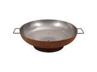 Nouvel Elegante Feuerschale Stahl Rostrot Ø 55 x 18 cm