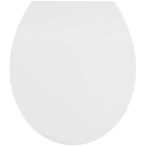 Sedile WC Diaqua Hollywood bianco con chiusura rallentata per WC standard.