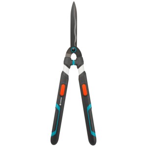 Taille-haie télescopique Gardena TeleCut avec lames en acier et poignées ergonomiques.