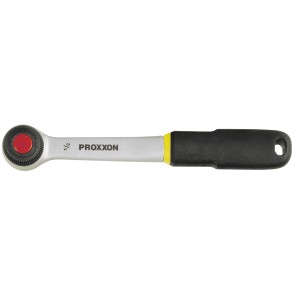 Cricchetto standard Proxxon 12,5 mm (1/2) con funzione di inversione e impugnatura ergonomica.