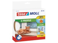 Tesamoll Gummidichtung E-Profil Weiss / 25 m x 9 mm Tesamoll Gummidichtung E-Profil Weiss / 25 m x 9 mm