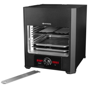 Sonnenkönig Grill elettrico Dragon 800 con griglia e vaschette raccogli grasso.