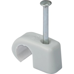 Collier OBI Express, gris, Ø 7-11mm, 40 pcs, pour fixation câbles et tuyaux.
