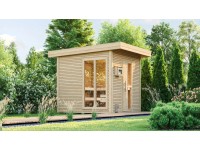 Weka Design-Saunahaus Kuopio 1 Technikpaket 1 Natur 263 x 298 cm Weka Design-Saunahaus Kuopio 1 Technikpaket 1 Natur 263 x 298 cm