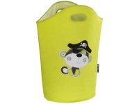 Wenko Wäschesammler Kids Anton Grün-Beige 24 l