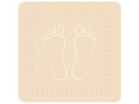 Kleine Wolke Duscheinlage Foot Kautschuk Sandbeige 55 x 55 cm Kleine Wolke Duscheinlage Foot Kautschuk Sandbeige 55 x 55 cm