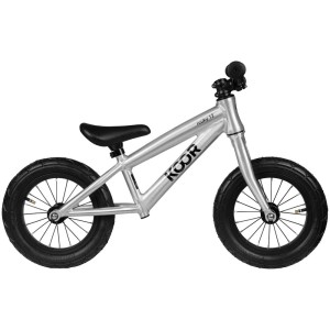 Koor Ruuky Sportivo 12 bici senza pedali per bambini, bici argentata per bambini da 1,5-3 anni.