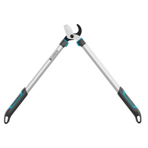 Cesoia per rami Gardena EasyCut L con principio di taglio bypass per rami fino a 45 mm di diametro.