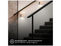 Briloner® Applique Borra Beige (HxLxP) 10,5 x 8 x 10 cm / 1,5 W / 100 lm