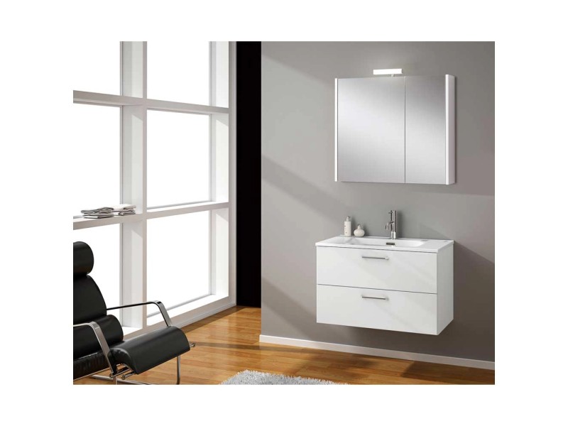 BadmöbelSet Noa Weiss (HxBxT) 190 x 80 x 46 cm kaufen bei OBI