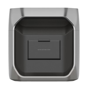 Batterie d'extension Ecoflow Delta 3 grise, 1024 Wh pour systèmes solaires.