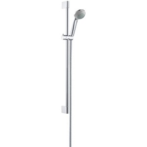 Ensemble de douche Hansgrohe Crometta 85 VarioJet avec barre et flexible, chrome.