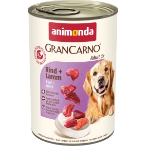 Gran Carno Hunde-Nassfutter Original Adult Rind und Lamm je 400 g / 6 Stk.
