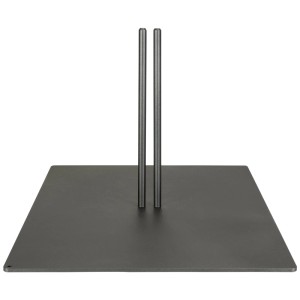 Nouvel Doppel-Standfuß anthrazit für Paravents, aus Metall, für stabilen Sichtschutz.
