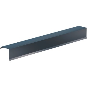 SDF Profilo laterale di chiusura, taglio su misura, alluminio antracite, 225 mm x 2 m, per bordo tetto e drenaggio acqua.