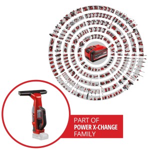 Einhell Brillianto lavavetri a batteria, parte della famiglia Power X-Change.