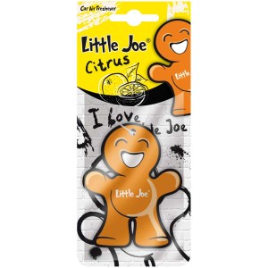 Lufterfrischer Little Joe Paper Citrus für Auto, Duftrichtung Zitrone.