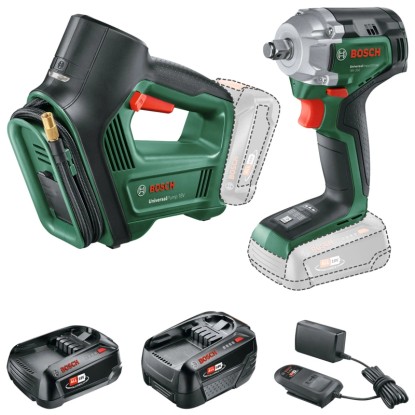Bosch Kit UniversalImpactDrive 18 V-350 + UniversalPump 18 V